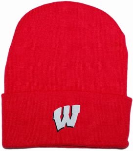 Wisconsin Badgers Newborn Baby Knit Cap