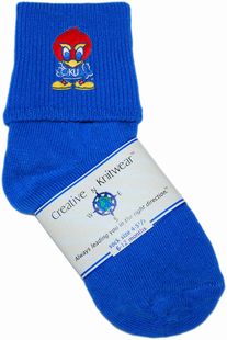 Kansas Jayhawks Baby Jay Anklet Socks