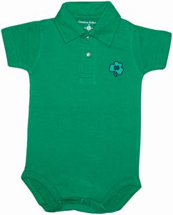 Notre Dame ND Shamrock Polo Bodysuit