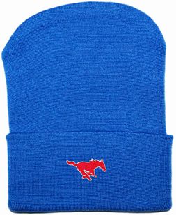 SMU Mustangs Newborn Baby Knit Cap