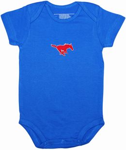 SMU Mustangs Newborn Infant Bodysuit