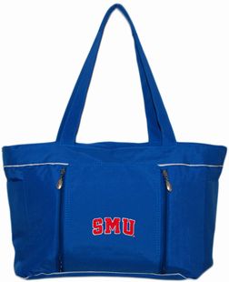 SMU Mustangs Word Mark Baby Diaper Bag with Changing Pad