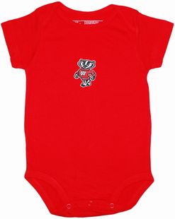 Wisconsin Bucky Badger Standing Newborn Infant Bodysuit