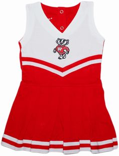 Authentic Wisconsin Bucky Badger Standing Cheerleader Bodysuit Dress