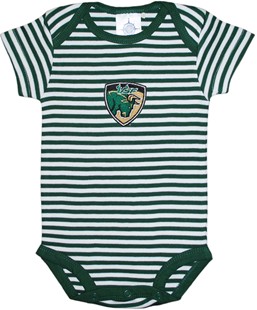 South Florida Bulls Shield Newborn Infant Striped Bodysuit