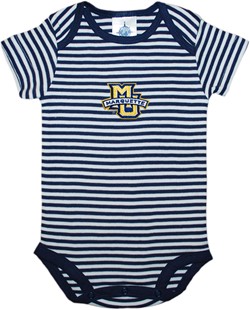 Marquette Golden Eagles Newborn Infant Striped Bodysuit